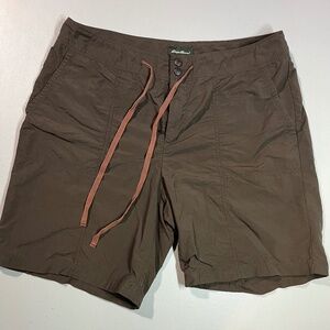 Brown Eddie Bauer Women’s Hiking Swim Shorts, size 12